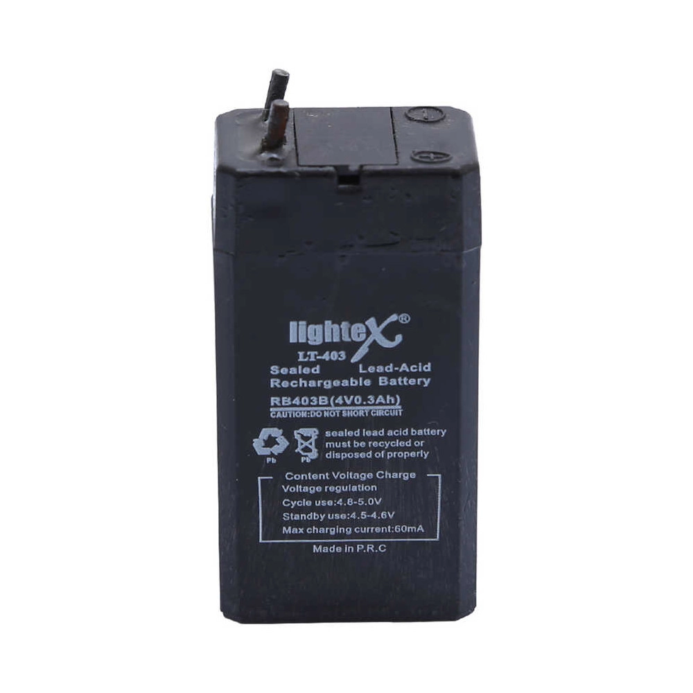 Lightex LT-403 4V 0.3Ah Işıldak Fener Aküsü