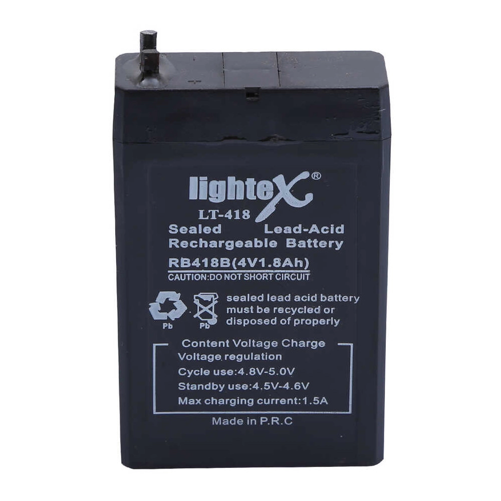 Lightex LT-418 4V 1.8Ah Işıldak Fener Aküsü
