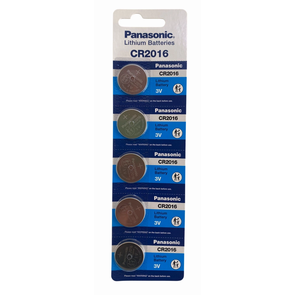 Panasonic CR2016 3V Lityum Düğme Pil 5’li Kartela 5 Adet