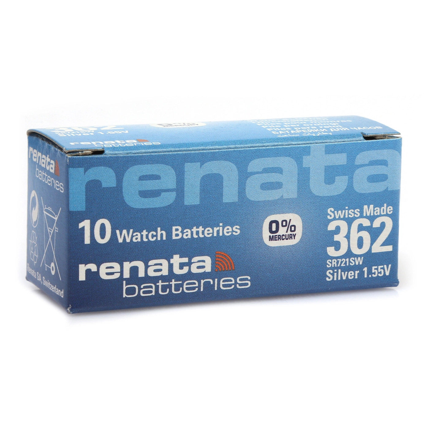 Renata 362 SR721SW 1.55V Alkalin Saat Pili 10 Adet