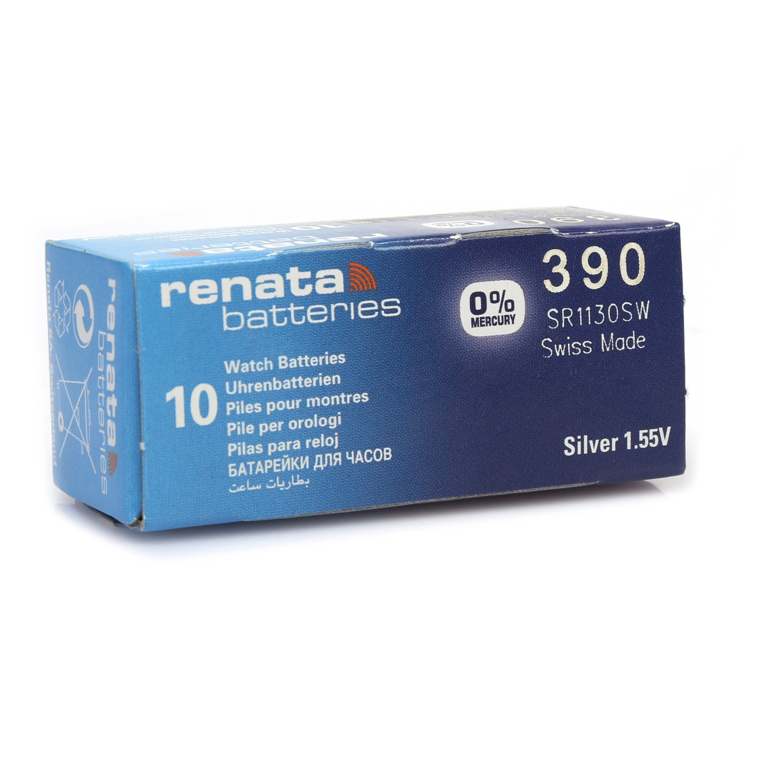 Renata 390 SR1130SW 1.55V Alkalin Saat Pili 10 Adet