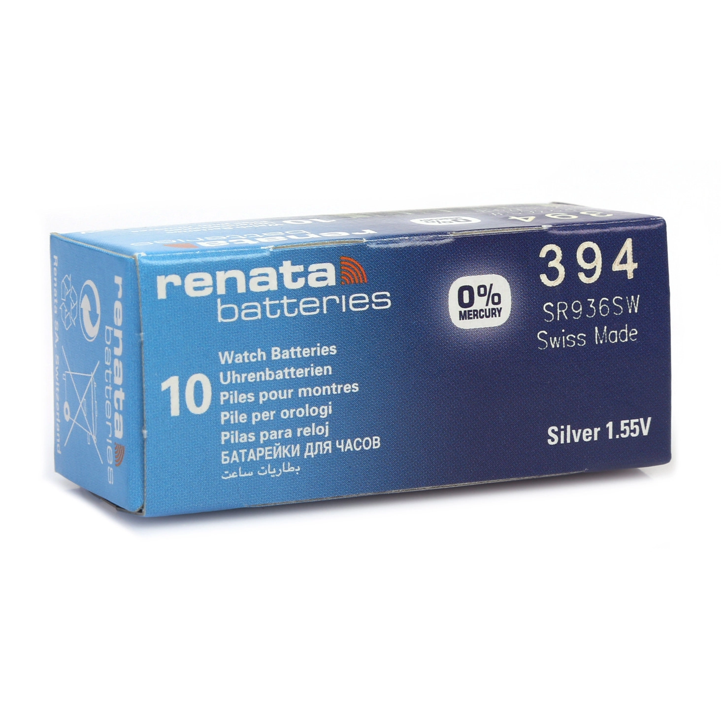 Renata 394 SR936SW 1.55V Alkalin Saat Pili 10 Adet
