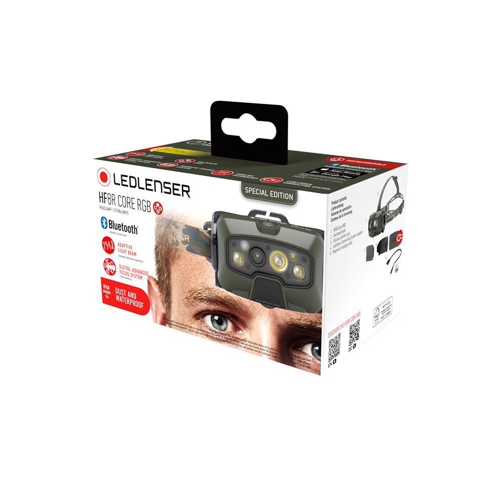 Ledlenser HF8R Core RGB - Camo (Limited E.) Kafa Feneri