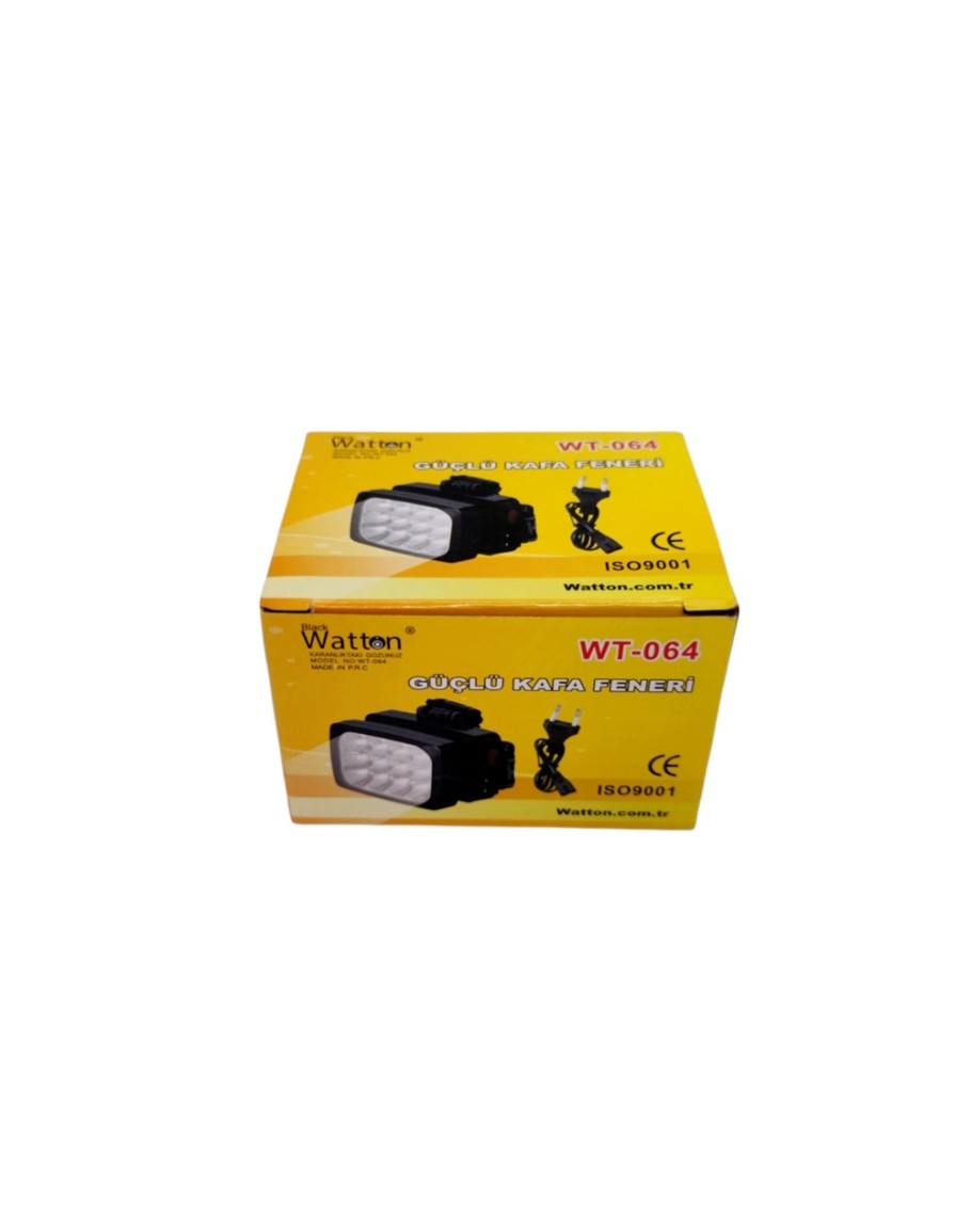 Watton WT-064 12 Ledli Güçlü Şarjlı Kafa Feneri