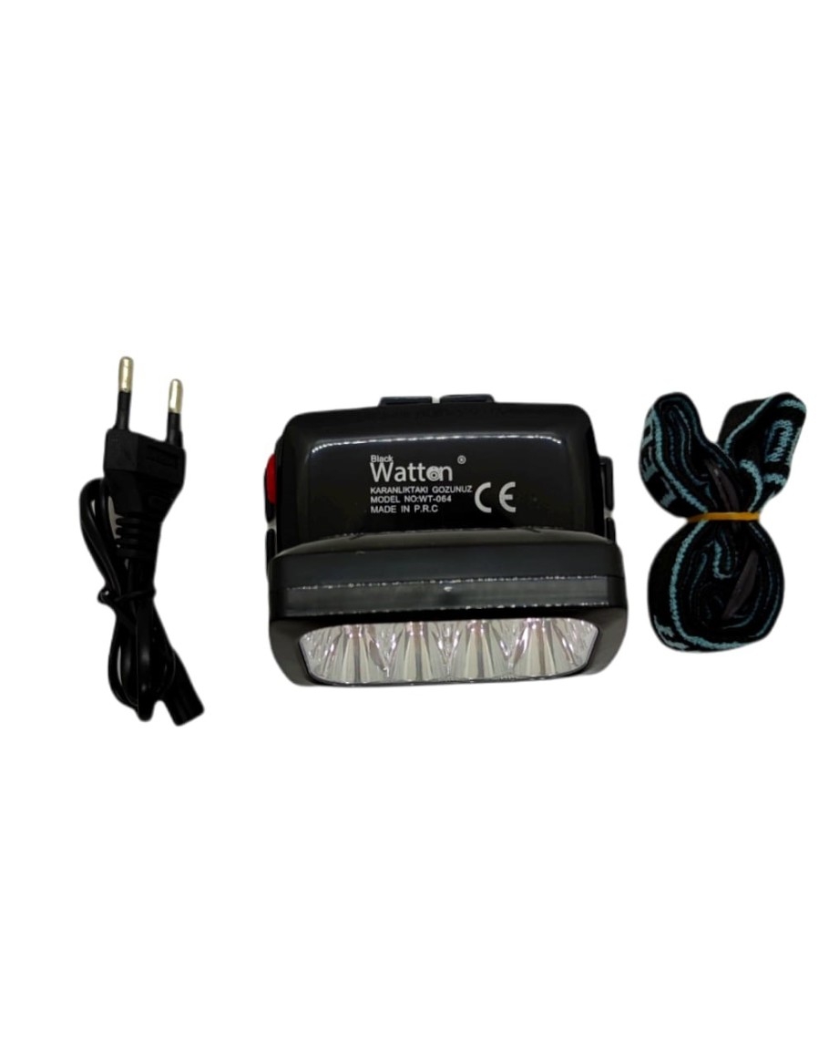 Watton WT-064 12 Ledli Güçlü Şarjlı Kafa Feneri