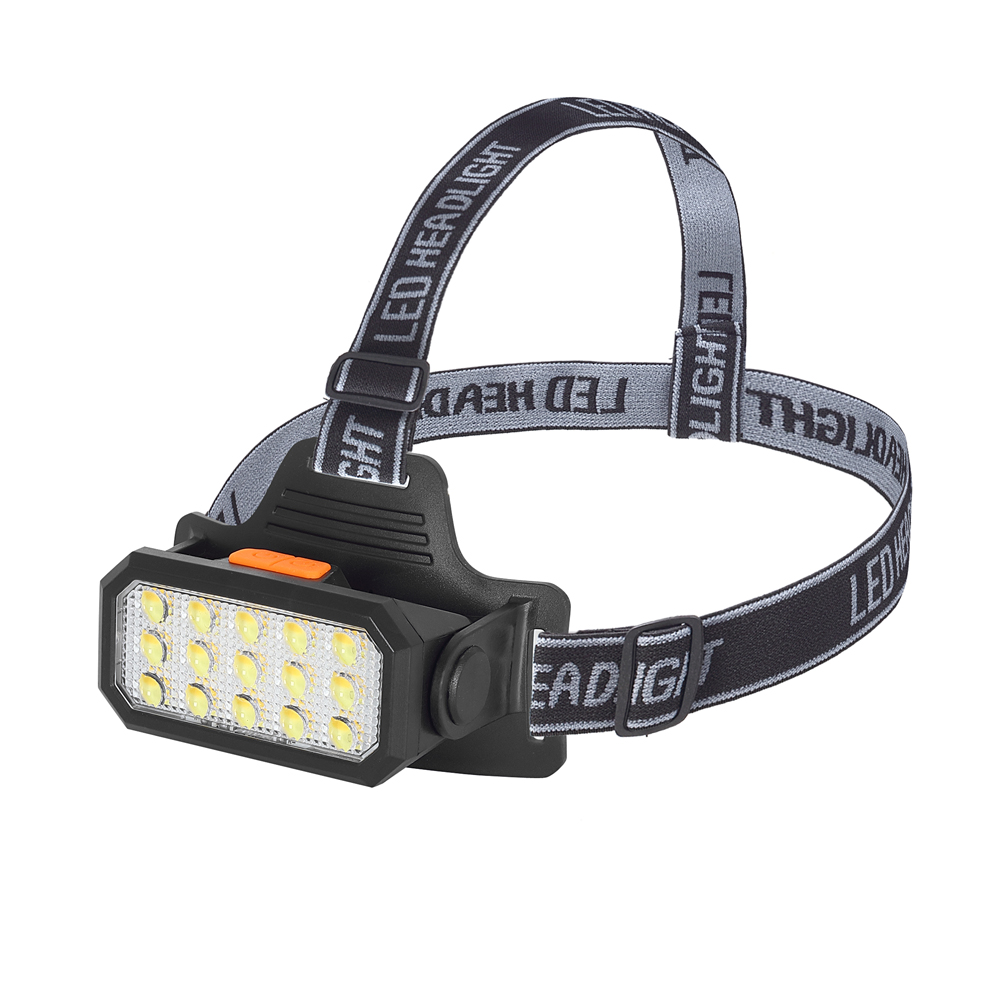 Watton WT-652 15 Ledli Sarı / Beyaz Led Şarjlı Kafa Feneri