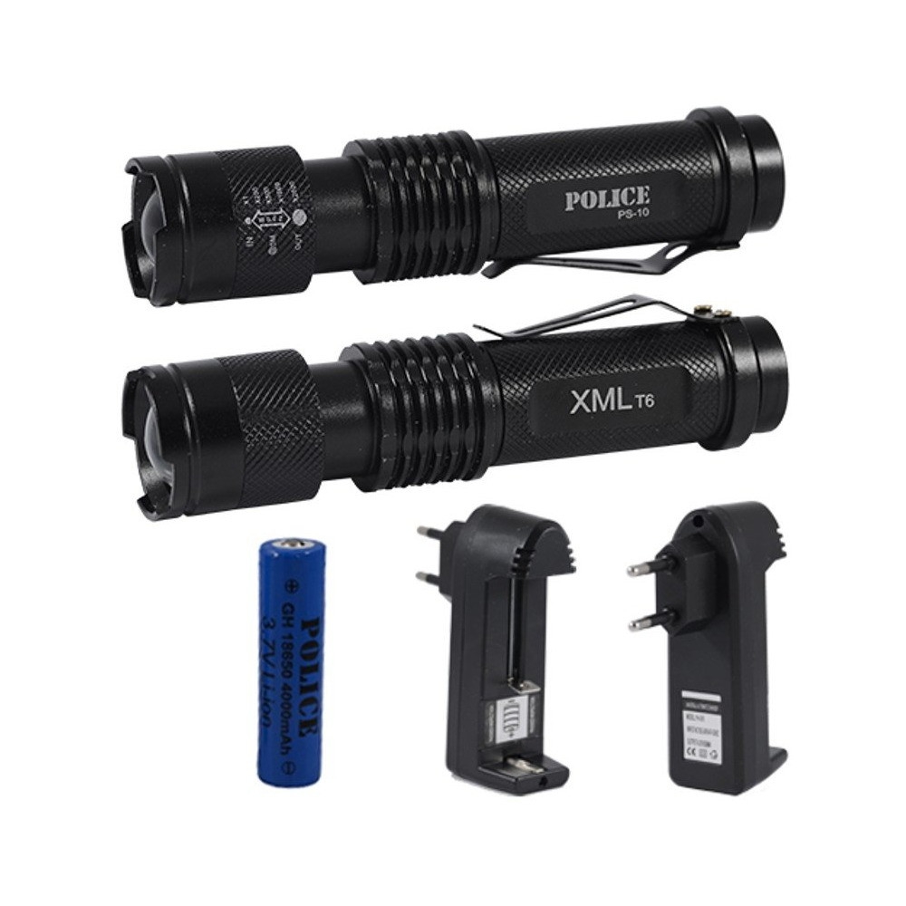 Police PS-10 XML T6 LED Şarjlı El Feneri