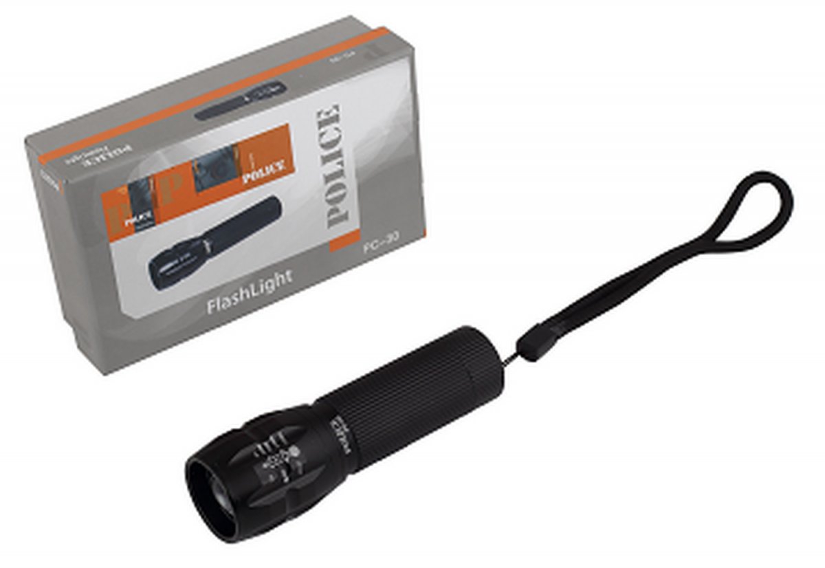 Police PC-30 Cree Led Zoomlu Xenon El Feneri 200 Metre Menzil