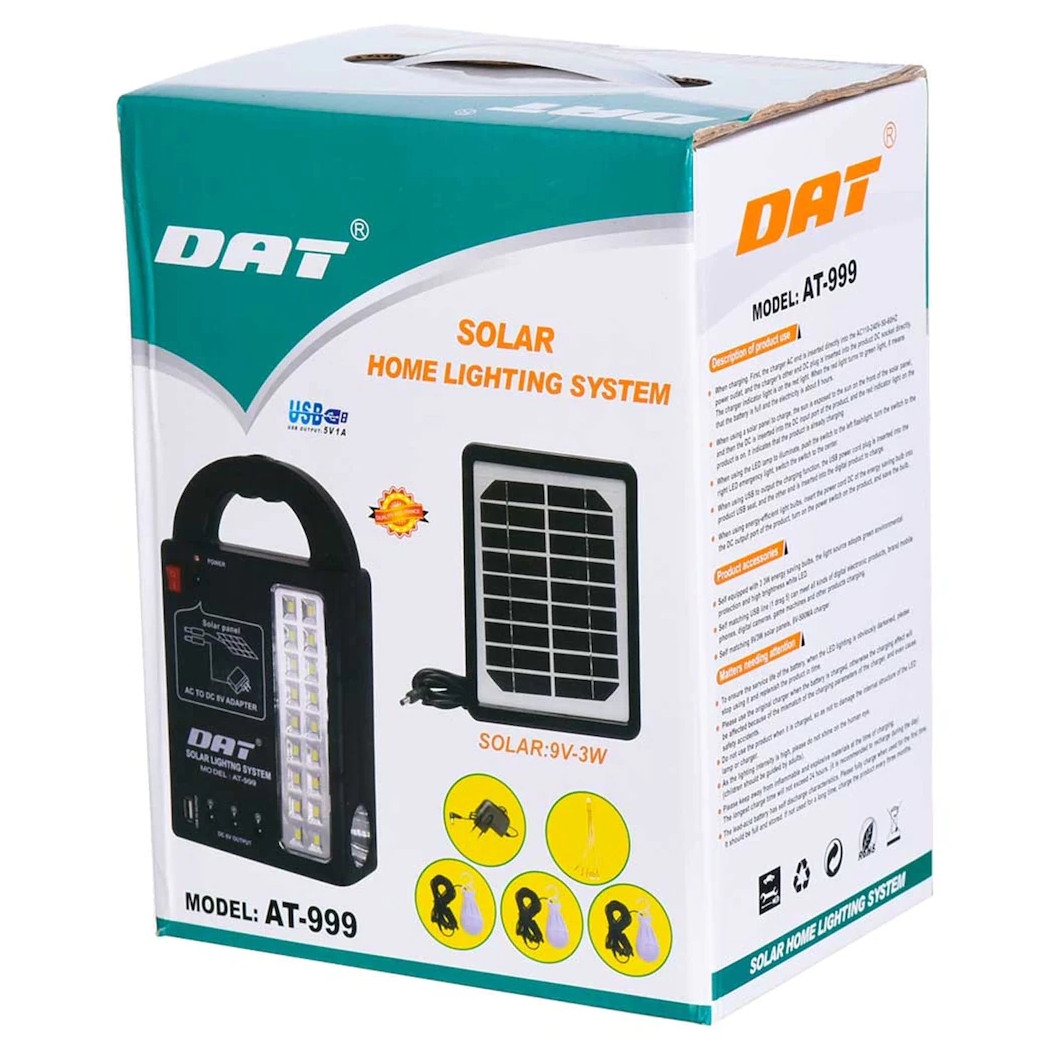 Dat AT-999 Güneş Enerjili Solar Aydınlatma Sistemi
