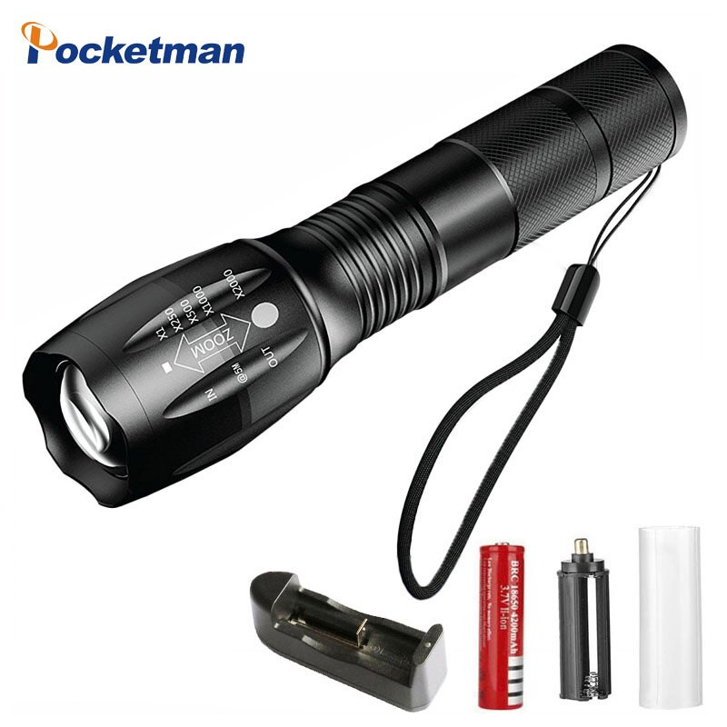 Pocketman PM005 T6 LED 1000 Lümen Su Geçirmez Lityum Şarjlı El Feneri