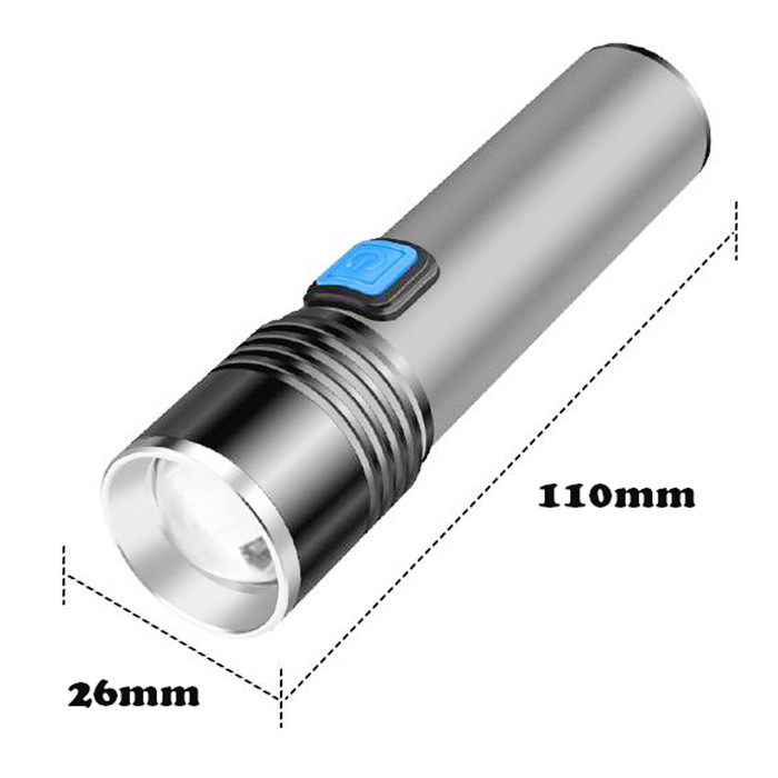 Watton WT-015 CreeQ5 LED Mini Profesyonel El Feneri USB Şarjlı