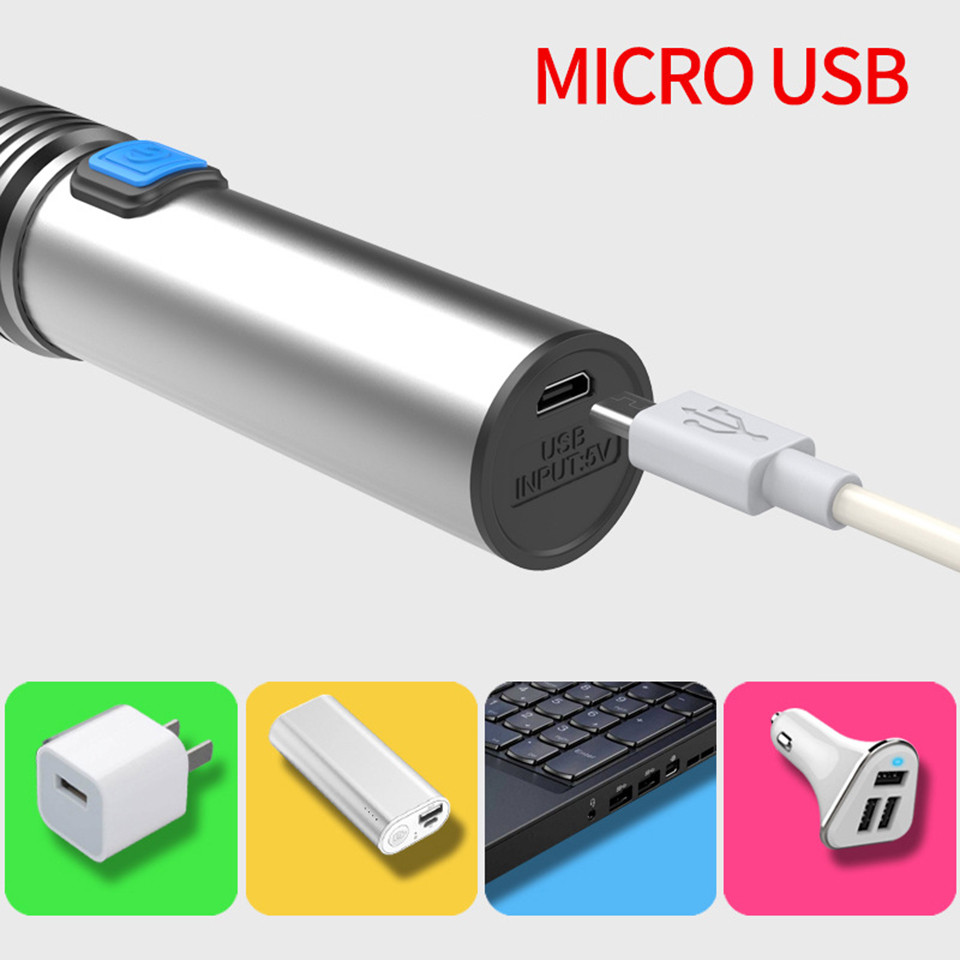 Watton WT-015 CreeQ5 LED Mini Profesyonel El Feneri USB Şarjlı