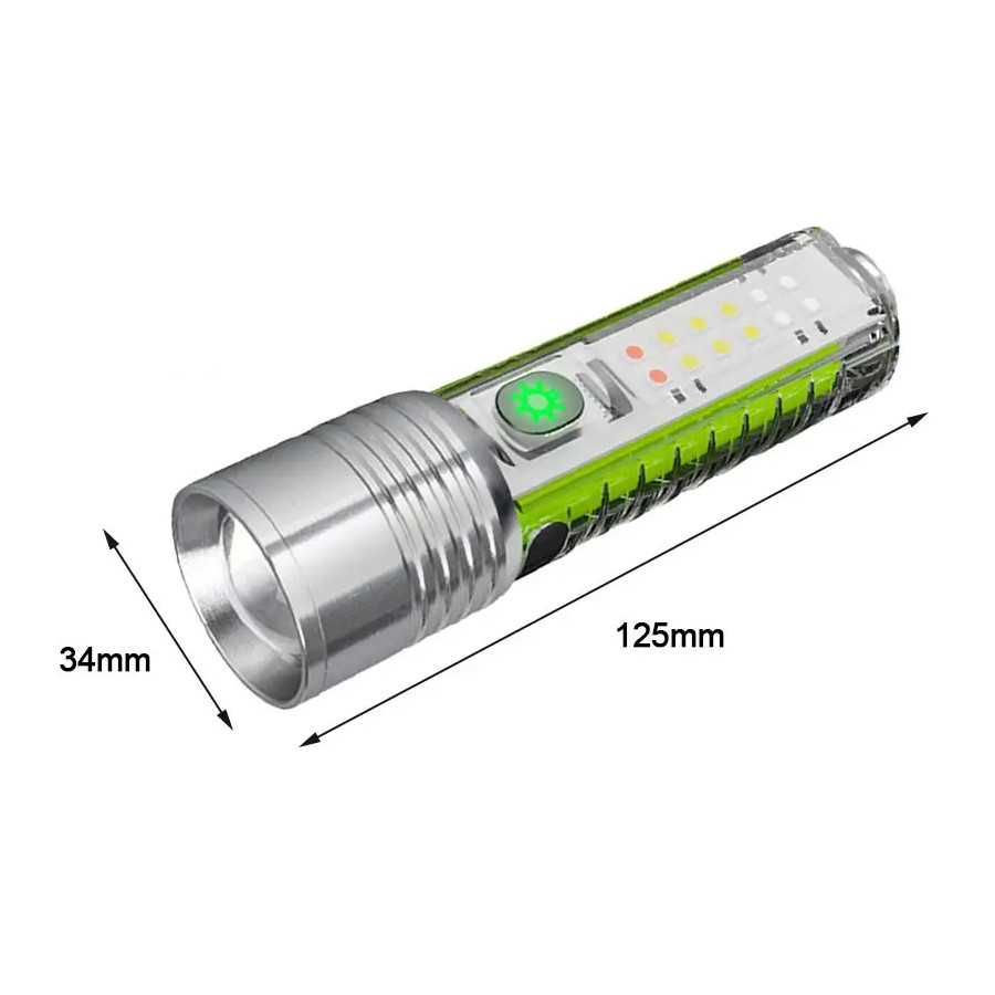 Watton WT-609 Xenon Süper Parlak LED Zoomlu Şarjlı El Feneri