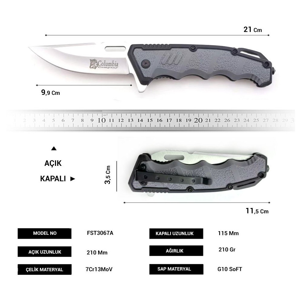 Columbia FST-3067-A Soft Kamp Çakısı