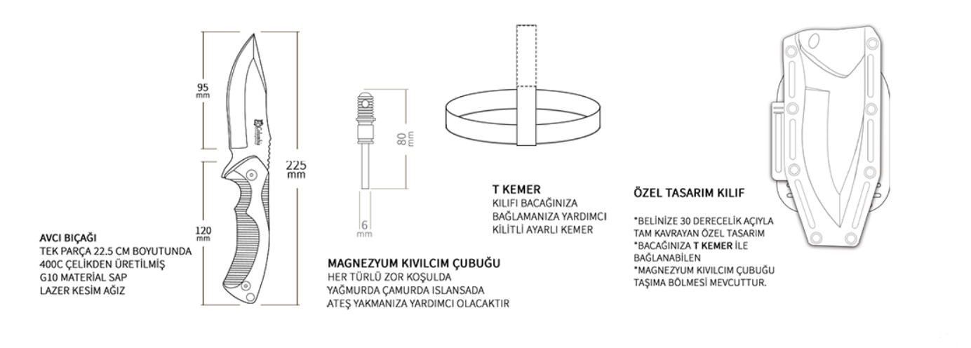 Columbia Company TNT-1020-A Kamp Bıçağı