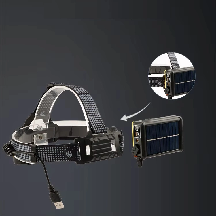 F.B.I Pro F-3003 Alüminyum PM10-TG LED Type-C Powerbank ve Solar Şarjlı Kamp Kafa Feneri