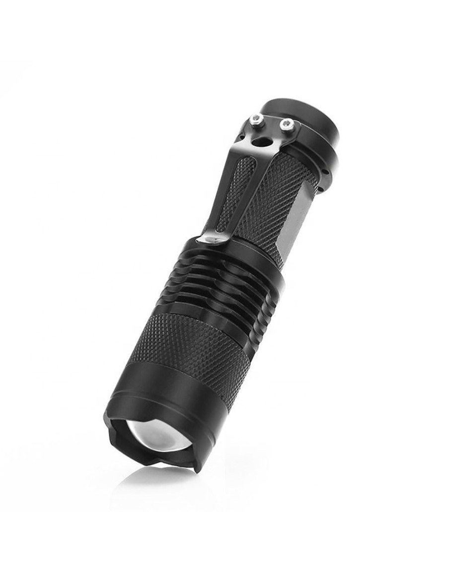 Watton WT-304 Mini Şarjlı El Feneri Zoom Özellikli Alüminyum Taktik Fener