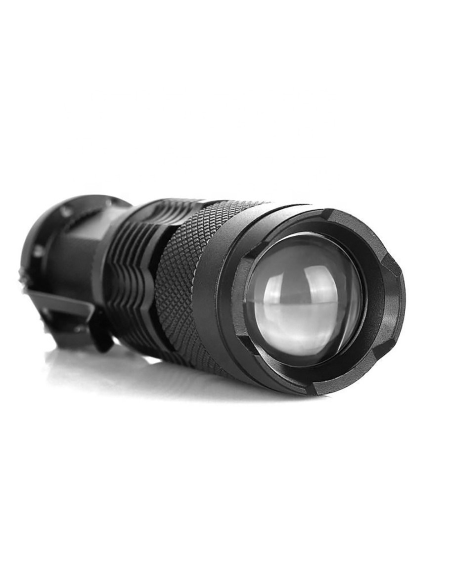 Watton WT-304 Mini Şarjlı El Feneri Zoom Özellikli Alüminyum Taktik Fener