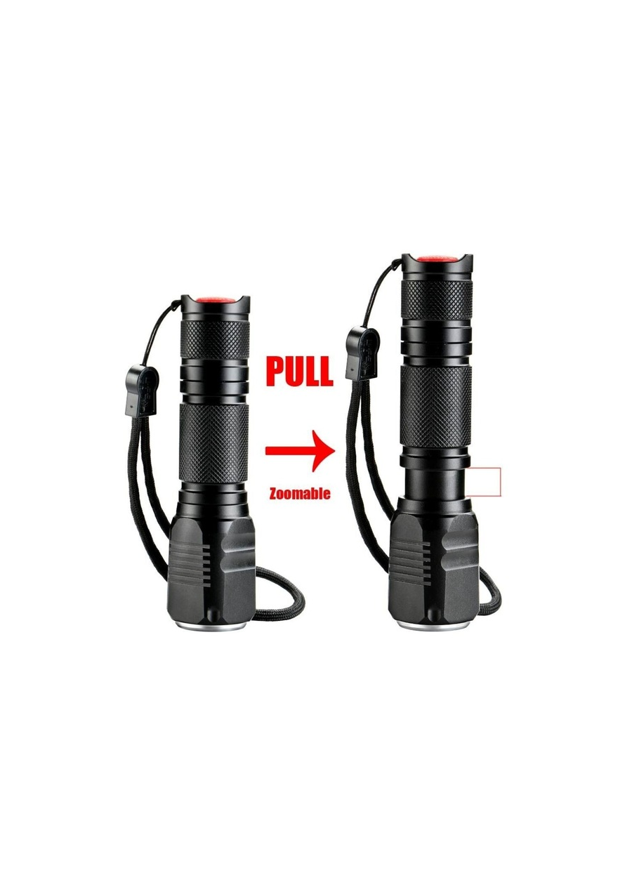 F.B.I F-82 T6 Led Zoomlu 2000 LM Yüksek Işık Şarjlı El Feneri