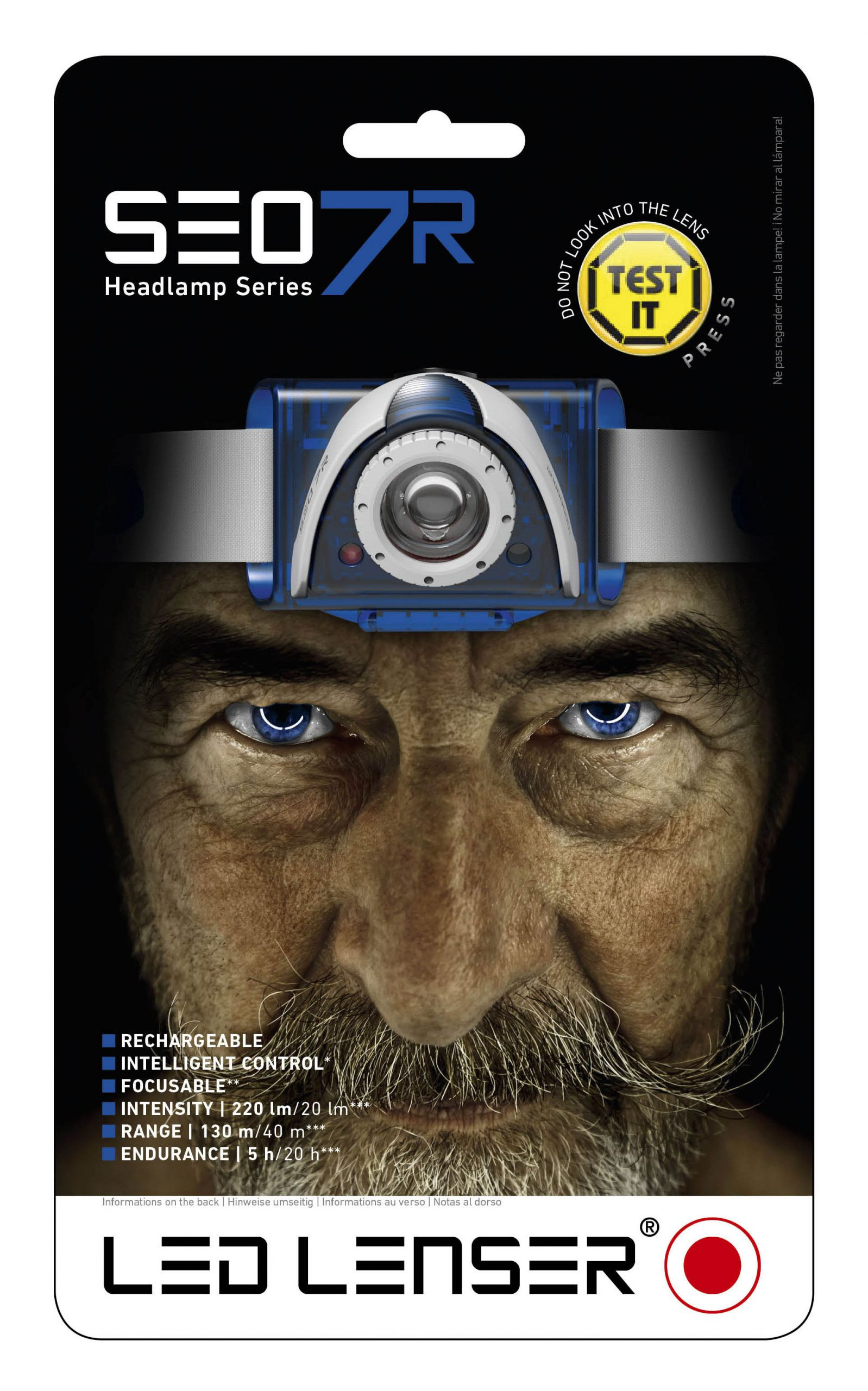 Ledlenser SEO7R Blue Spor ve Koşucu Kafa Feneri