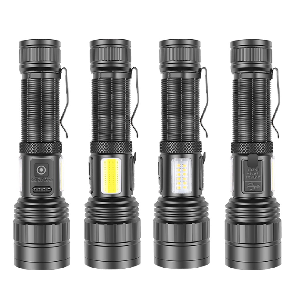 PeakStar PS-6153 25000 Lümen Zoomlu Mıknatıslı TG Cob Led Powerbank Özellikli Profesyonel El Feneri