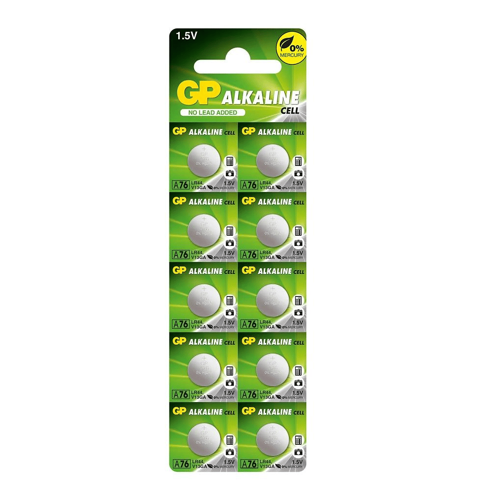 GP LR44 A76 1.5V Alkalin Pil 10'lu Paket