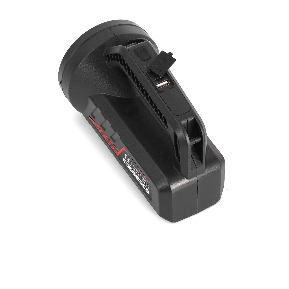 Police PS-383 Şarjlı Spot Fener Kırmızı İkaz Işıklı 19 cm