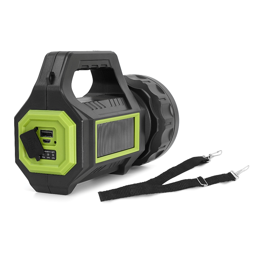 Police PS-385 Şarjlı Spot Fener 30W COB LED Solar Powerbank Özellikli