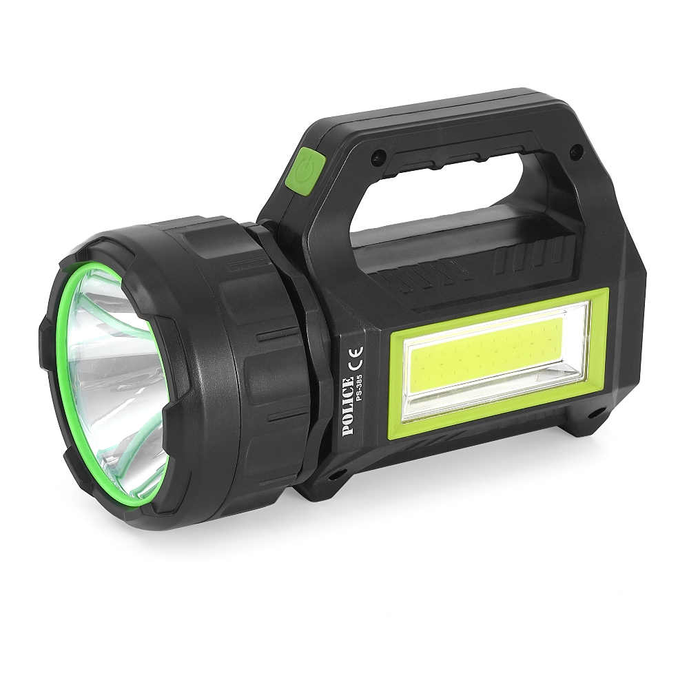 Police PS-385 Şarjlı Spot Fener 30W COB LED Solar Powerbank Özellikli
