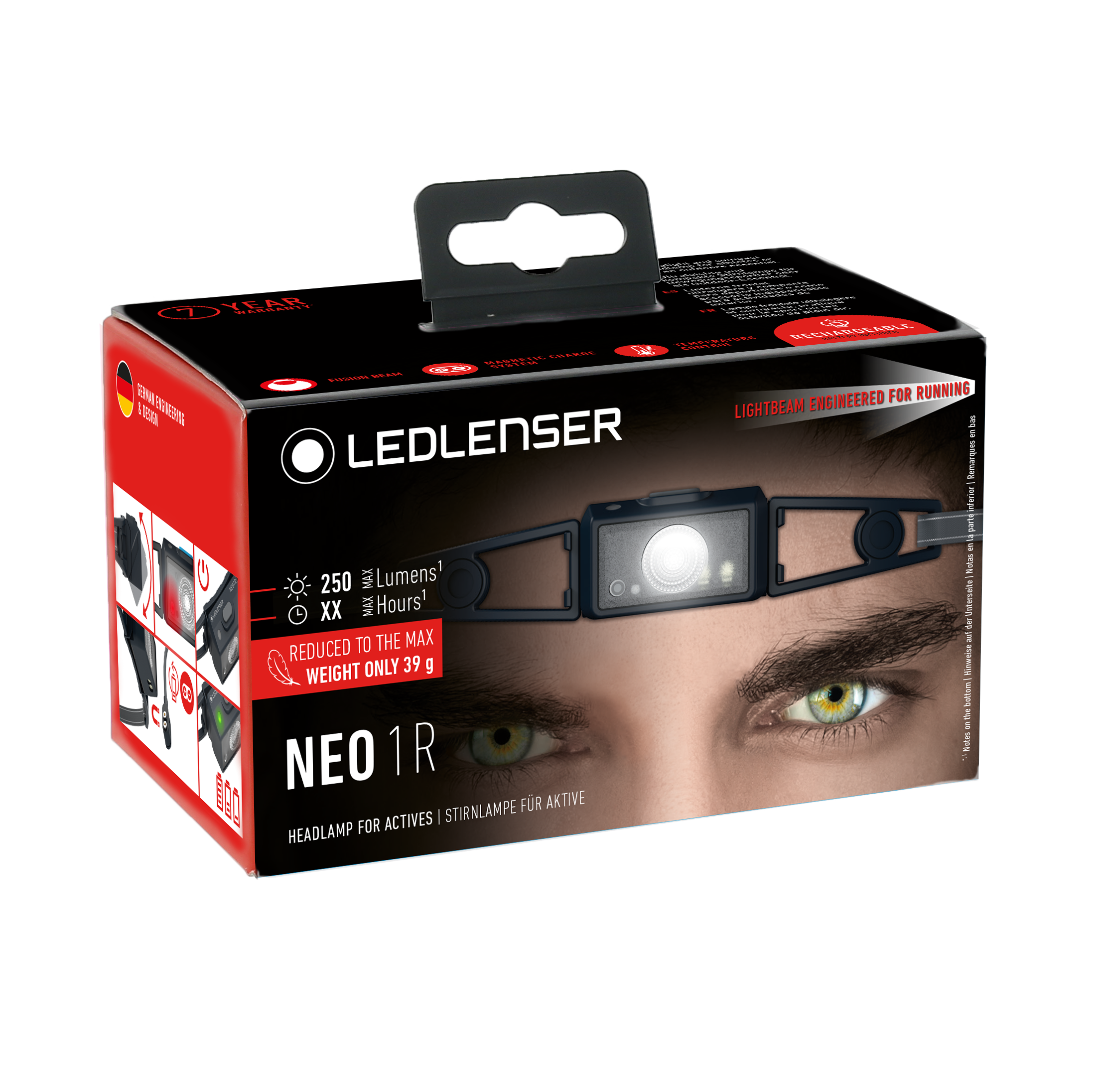 Ledlenser NEO1R Black Spor ve Koşucu Kafa Feneri