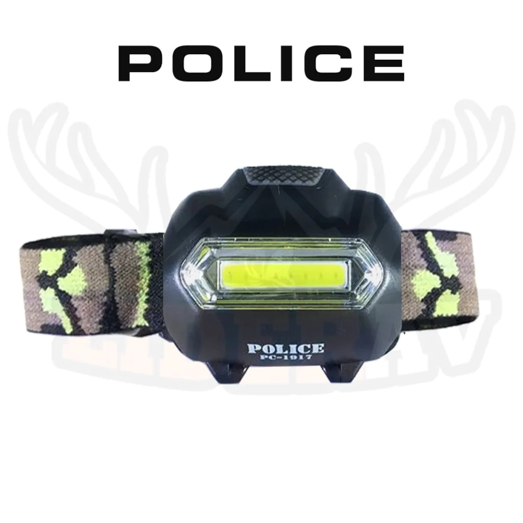 Police PC-1917 COB 3xAAA Pilli Led Kafa Feneri
