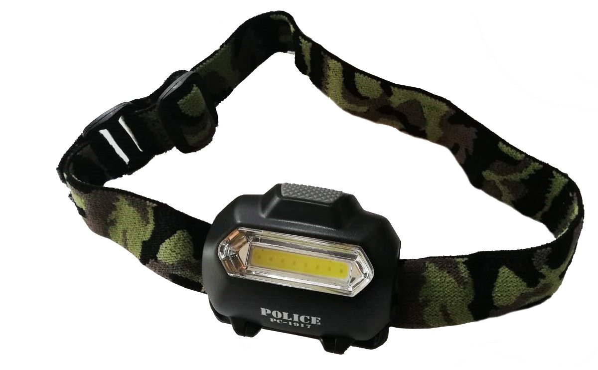 Police PC-1917 COB 3xAAA Pilli Led Kafa Feneri