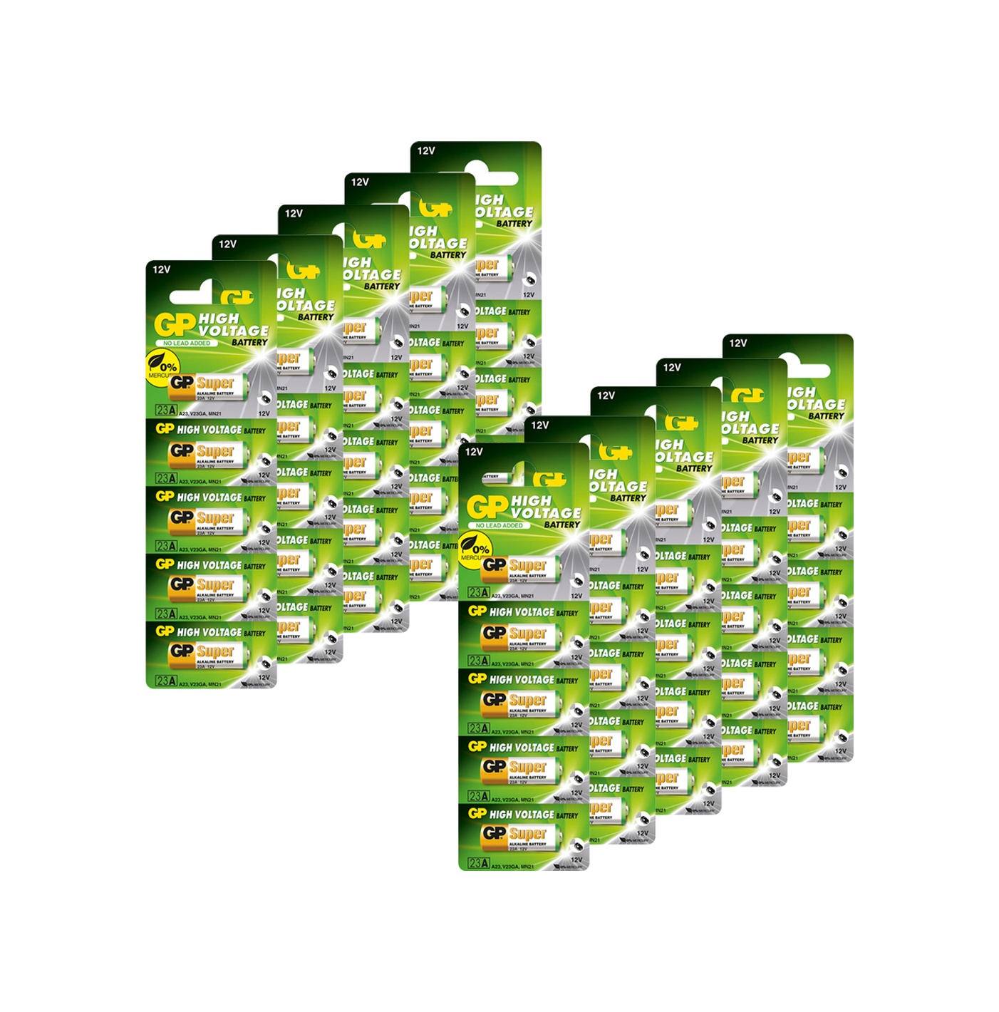 GP 23A-C5 MN21 12 V Alkalin Pil 10 x 5