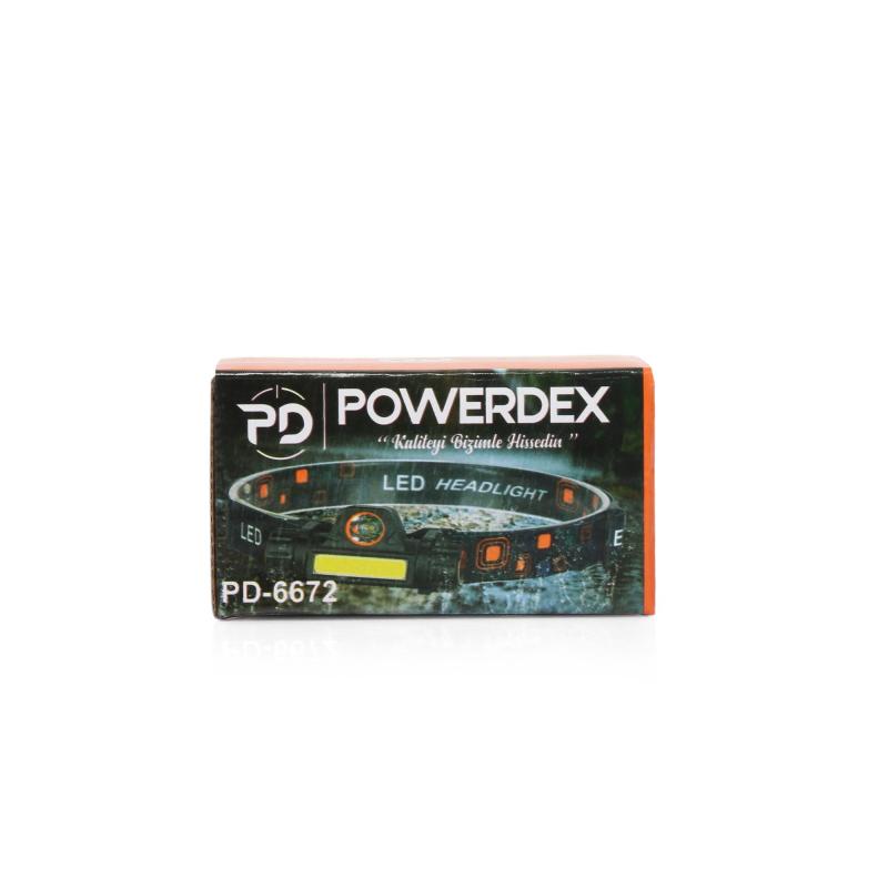 Powerdex PD-6672 Mıknatıslı Profesyonel Şarjlı Kafa Feneri
