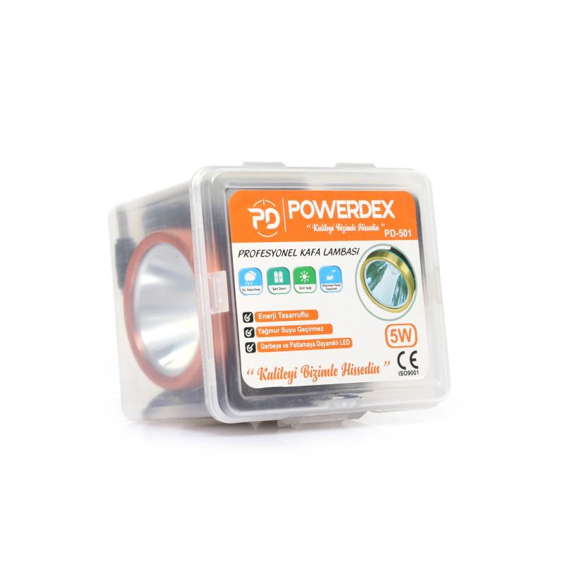 Powerdex%20PD-501%205Watt%20Profesyonel%20Şarjlı%20Kafa%20Feneri