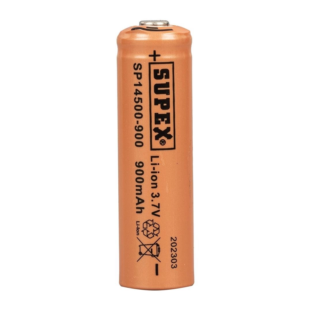 Supex SP14500-900 3.7V 14500 Model 900mAh Li-İon Uçlu Pil