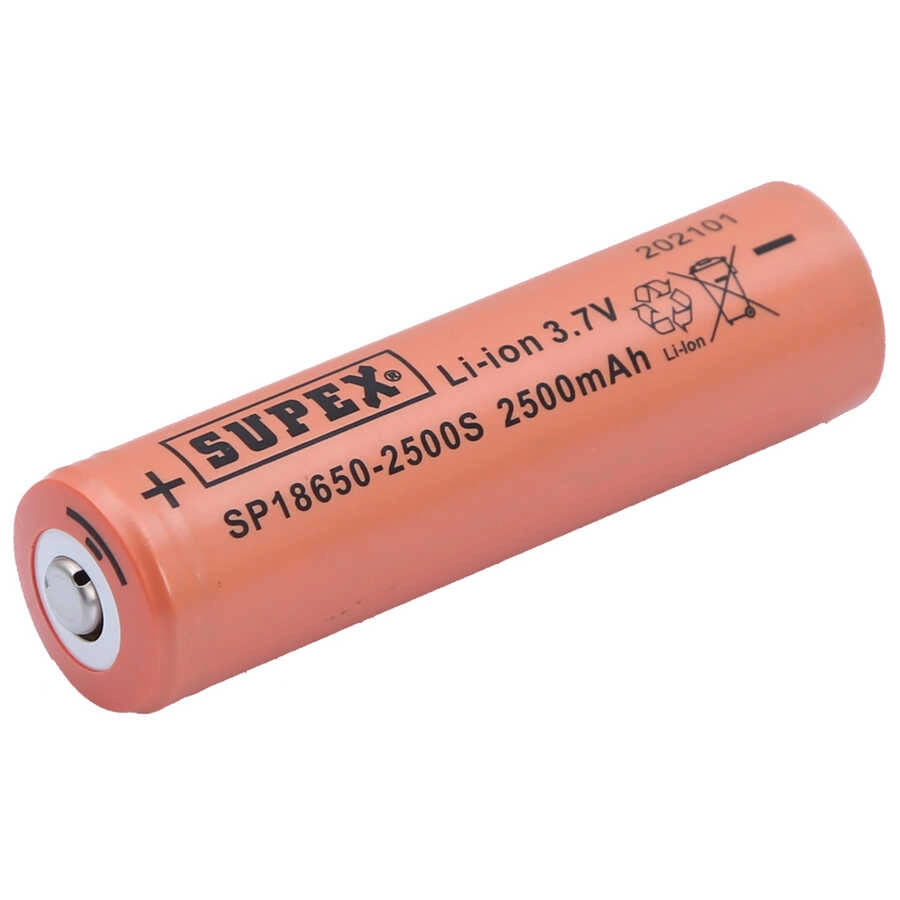 SP18650-2500S 3.7V 18650 Model 2500mAh Li-İon Uçlu Pil