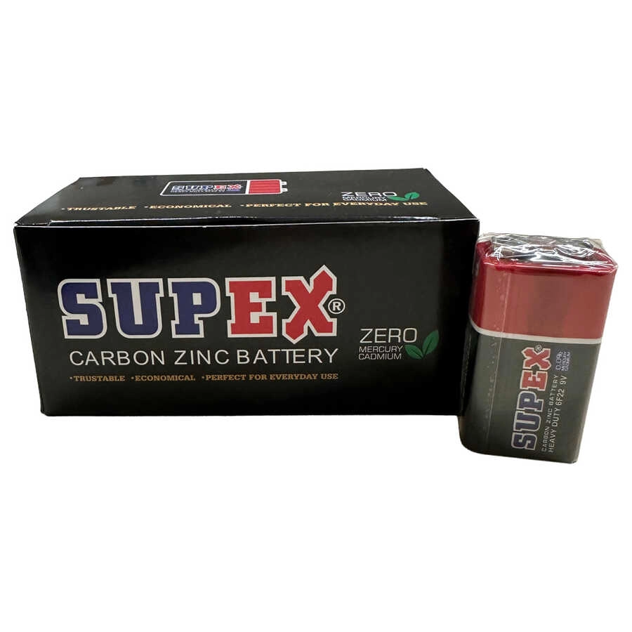 Supex 6F22 9 Volt Pil 12 ’li Paket