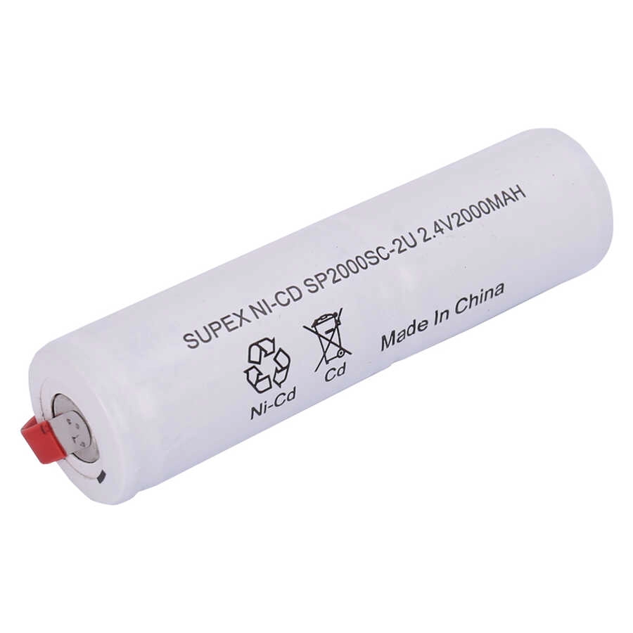 Supex 2000mAh 2.4V NiCd 2’li Üstüste Şarjlı Süpürge Pili