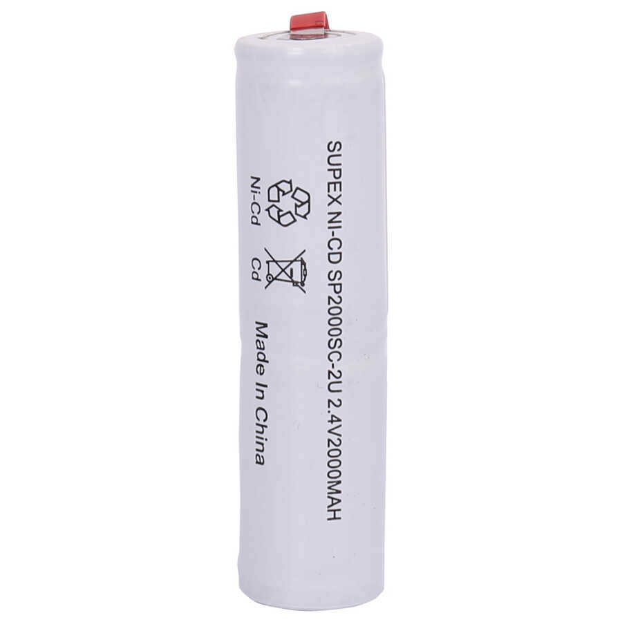Supex 2000mAh 2.4V NiCd 2’li Üstüste Şarjlı Süpürge Pili
