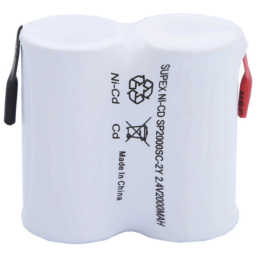 Supex 2000mAh 2.4V NiCd 2’li Yanyana Şarjlı Süpürge Pili