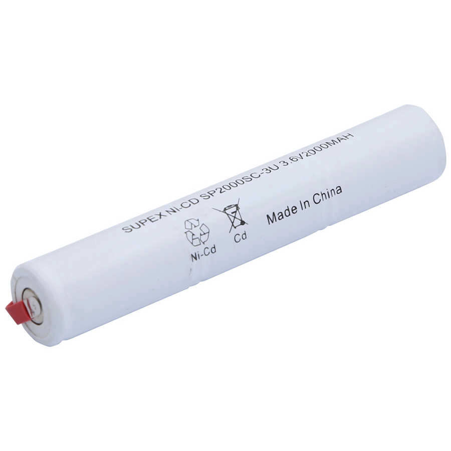 Supex 2000mAh 3.6V NiCd 3’lü Üstüste Şarjlı Süpürge Pili