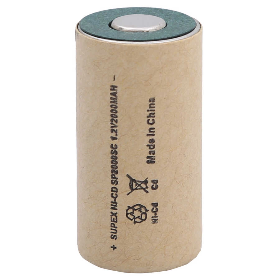 Supex SP2000SC 1.2V NiCd 2000mAh Düz Kafa Süpürge Pili