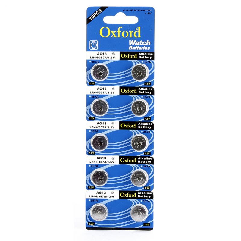 Oxford AG13 LR44 SR44 A76 1.5V Alkalin Saat Pili 100 Adet