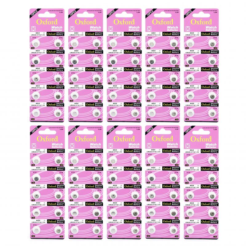Oxford AG4 LR66 377 SR626 1.5V Alkalin Saat Pili 100 Adet