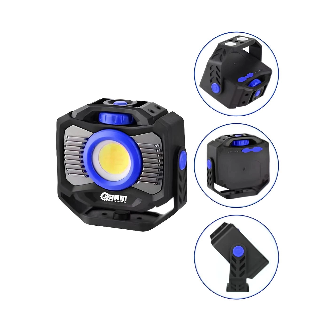 ARM ESEN200A 2000 Lümen Çift Mıknatıslı Döner Gövdeli Şarjlı Çalışma Lambası