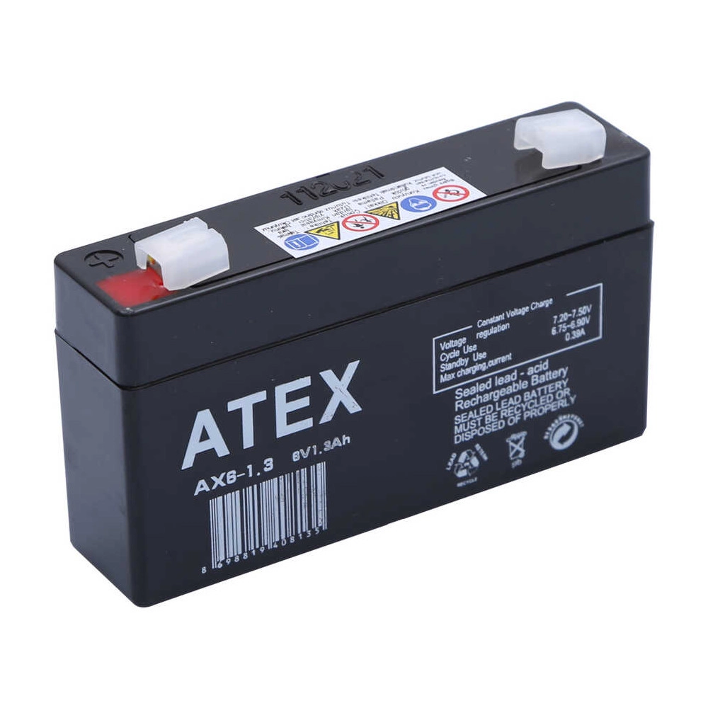 Atex AX6-1.3 6V 1.3Ah Akü