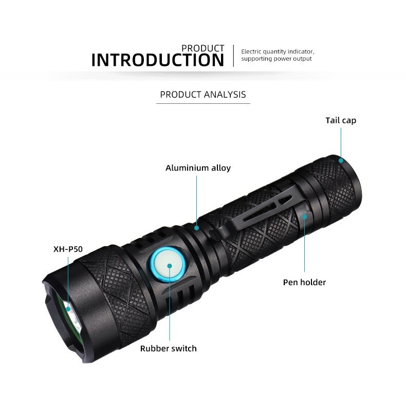 Baretta BT-55 2500 Lümen CREE XML L2-U2 LED Şarjlı El Feneri