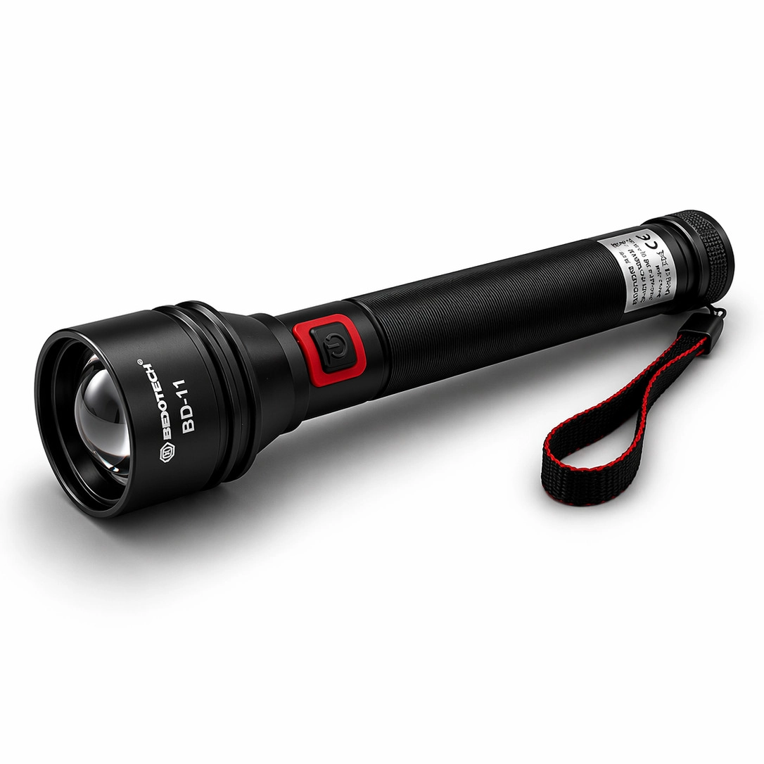 Bedotech BD-11 8W TG LED Alüminyum Alaşımlı Zoomlu Type-C Şarjlı Tüfek Feneri