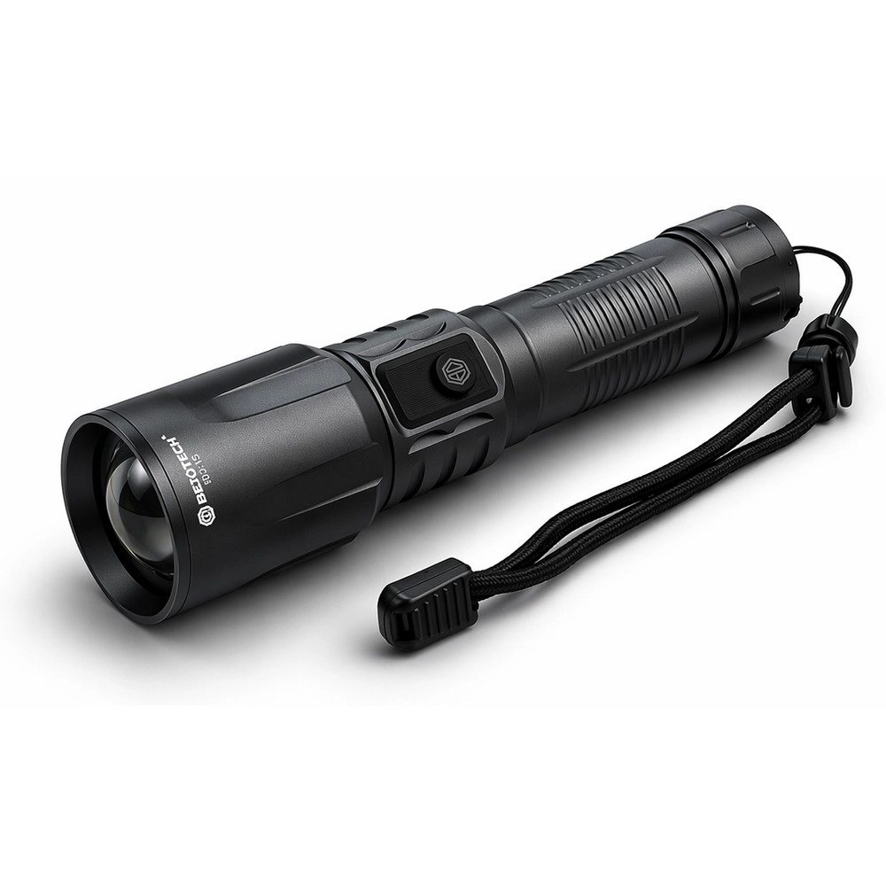 Bedotech BD-13 15W TG LED Alüminyum Alaşımlı Zoomlu Type-C Dijital Göstergeli Şarjlı El Feneri